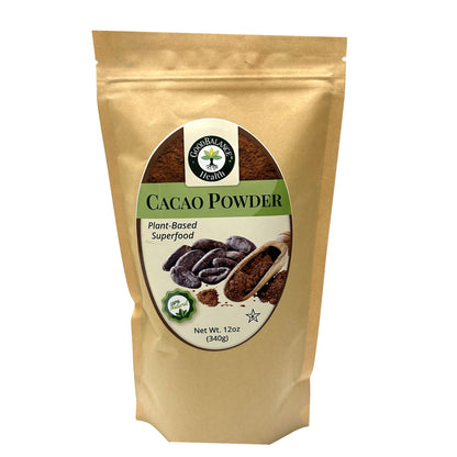 Good Balance Health Cacao Powder 12 oz bag, front