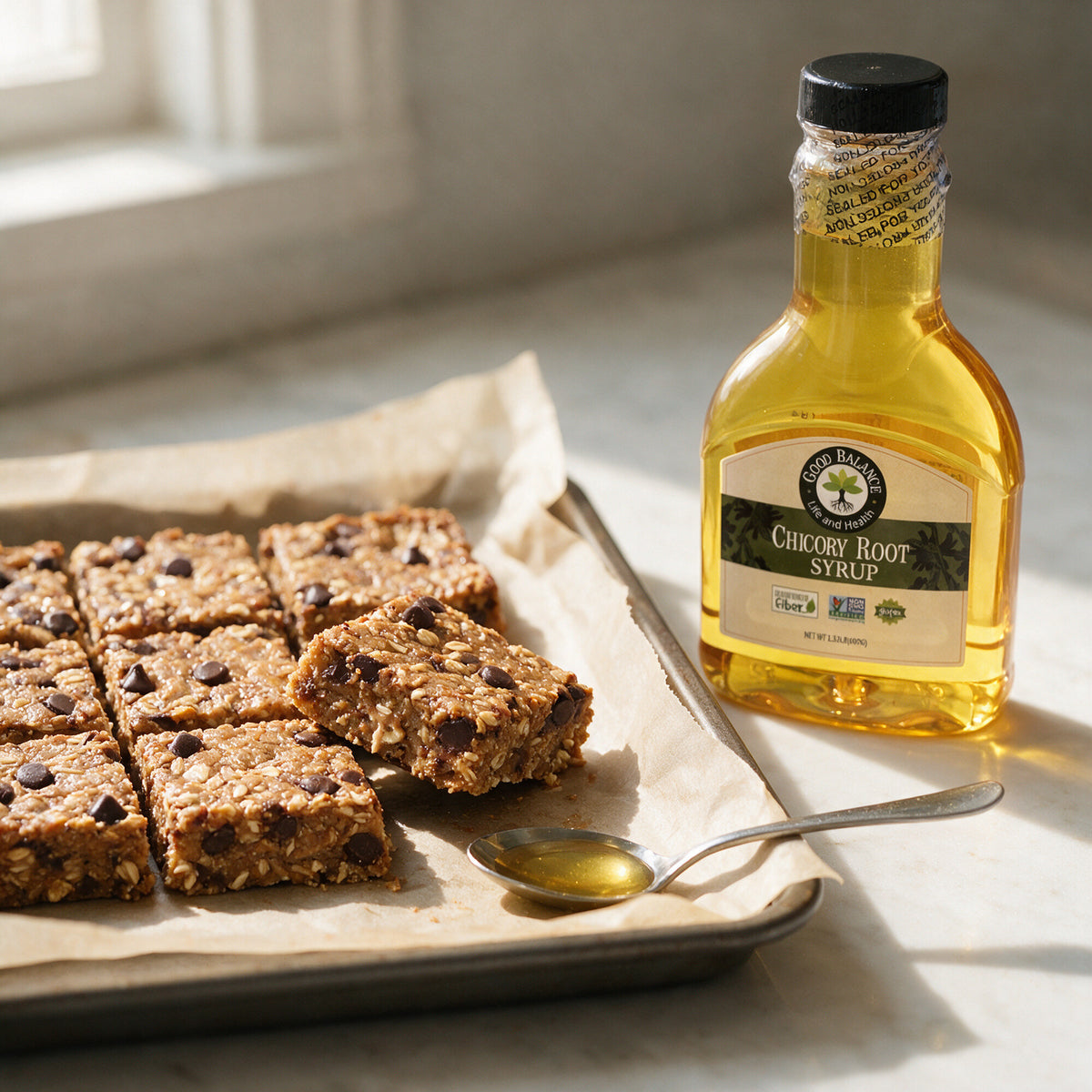 Chicory Root Fiber Syrup, Bakes Like Sugar, 21 oz