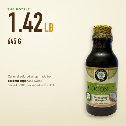 Coconut Nectar Syrup, Caramel Flavor, 1.42 lb