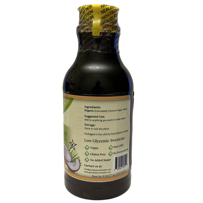 Back label with ingredients and nutrition facts