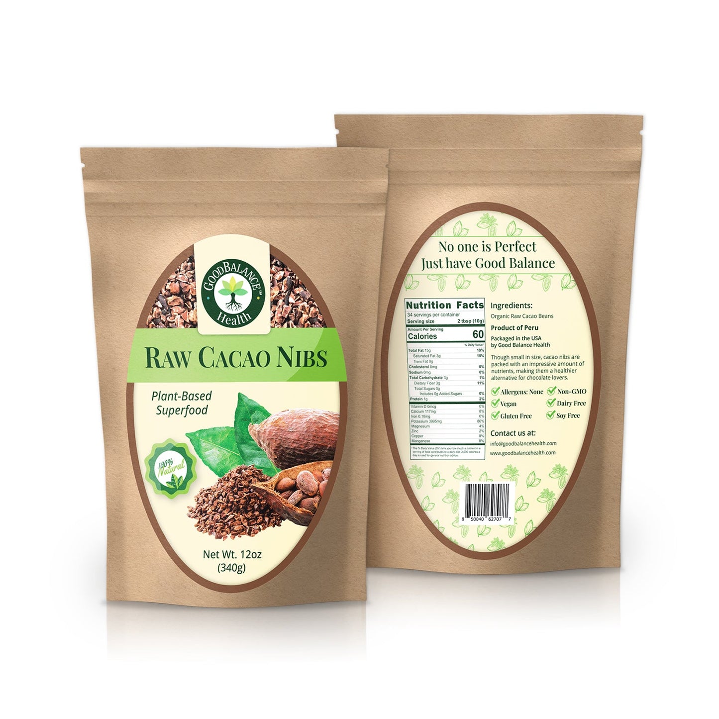 Cacao Nibs 2 Pack