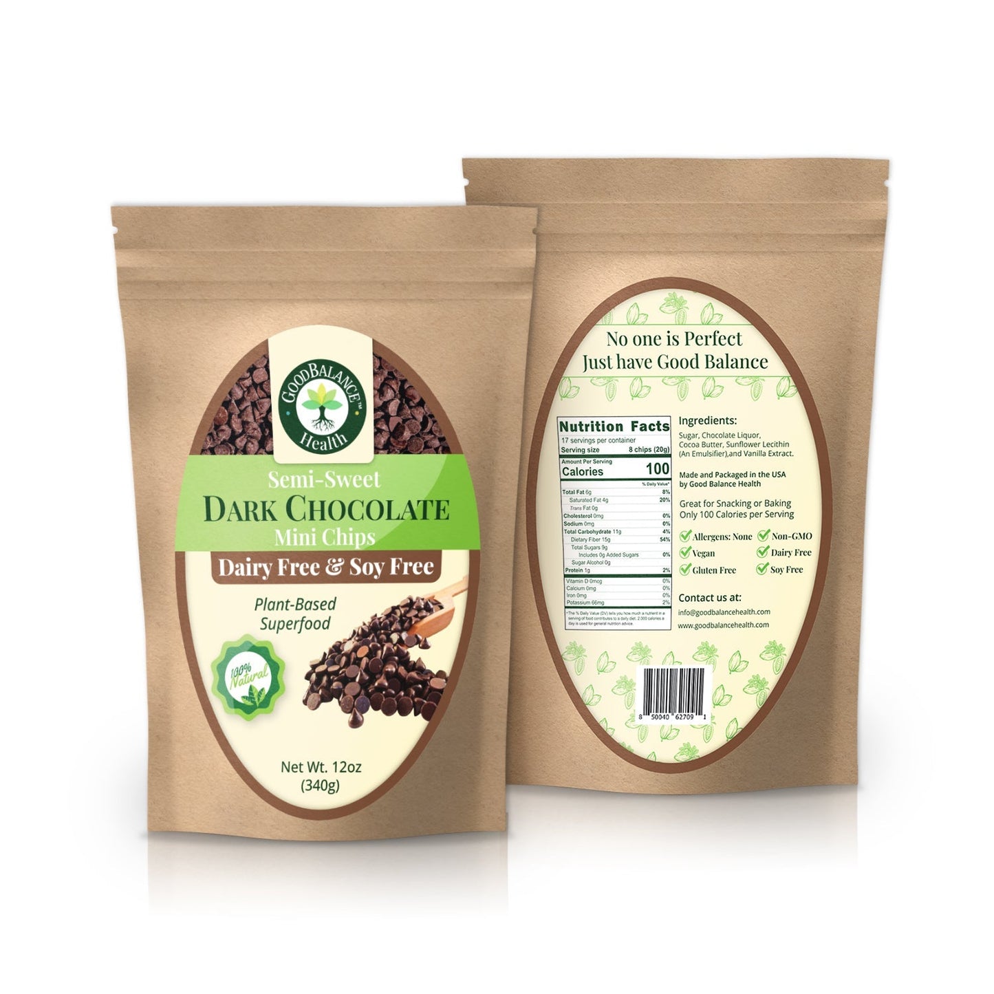 Dark Chocolate Mini Chips 4 Pack