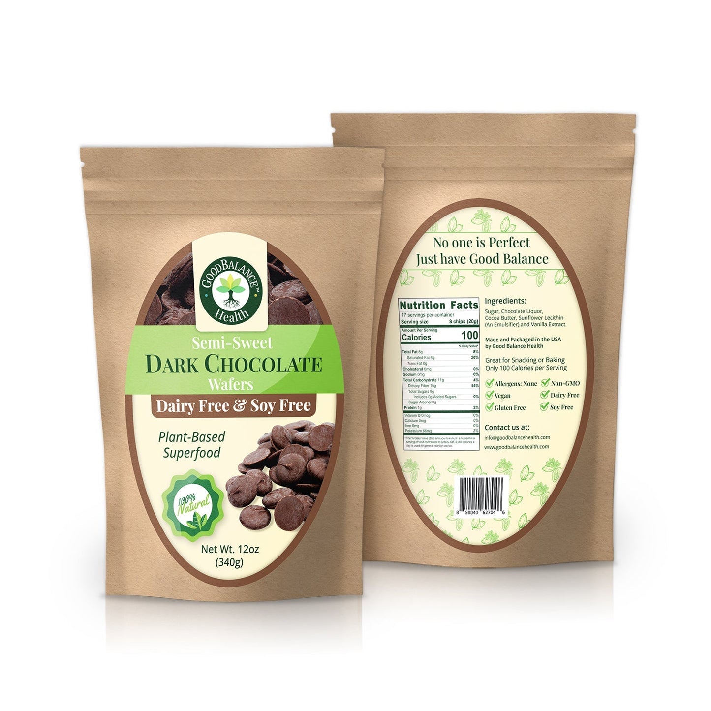 Dark Chocolate Wafers 4 Pack