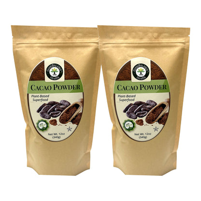 Cacao Powder 2-pack, two 12 oz bags